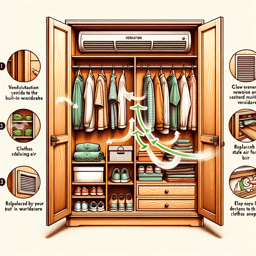 how to ventilate built in wardrobes